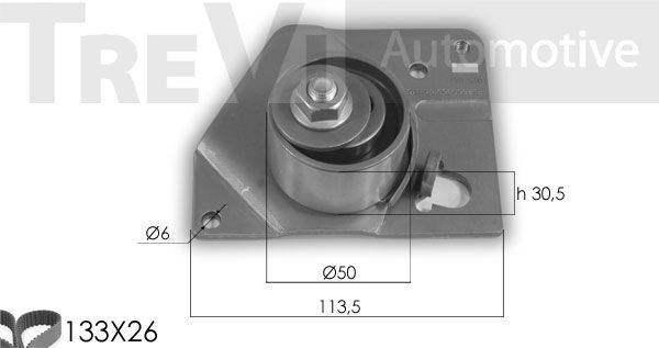 TREVI AUTOMOTIVE Zobsiksnas komplekts KD1274